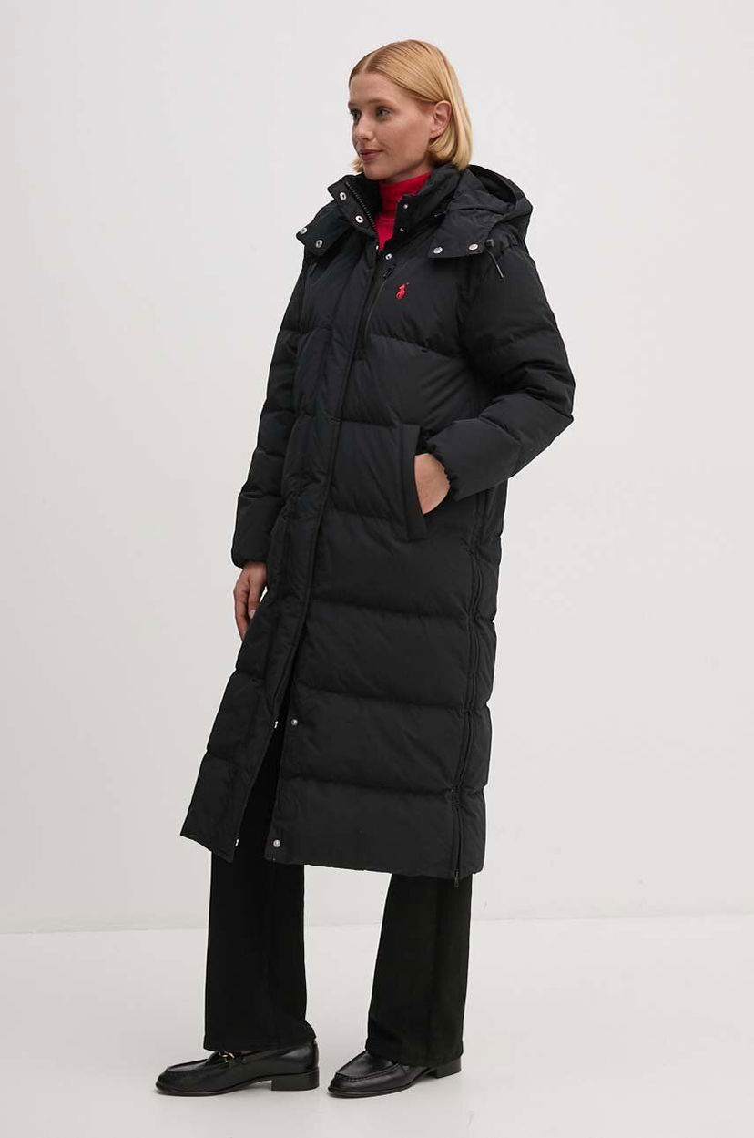 Пухо яке Polo by Ralph Lauren Long Puffer Jacket Черно | 211941005