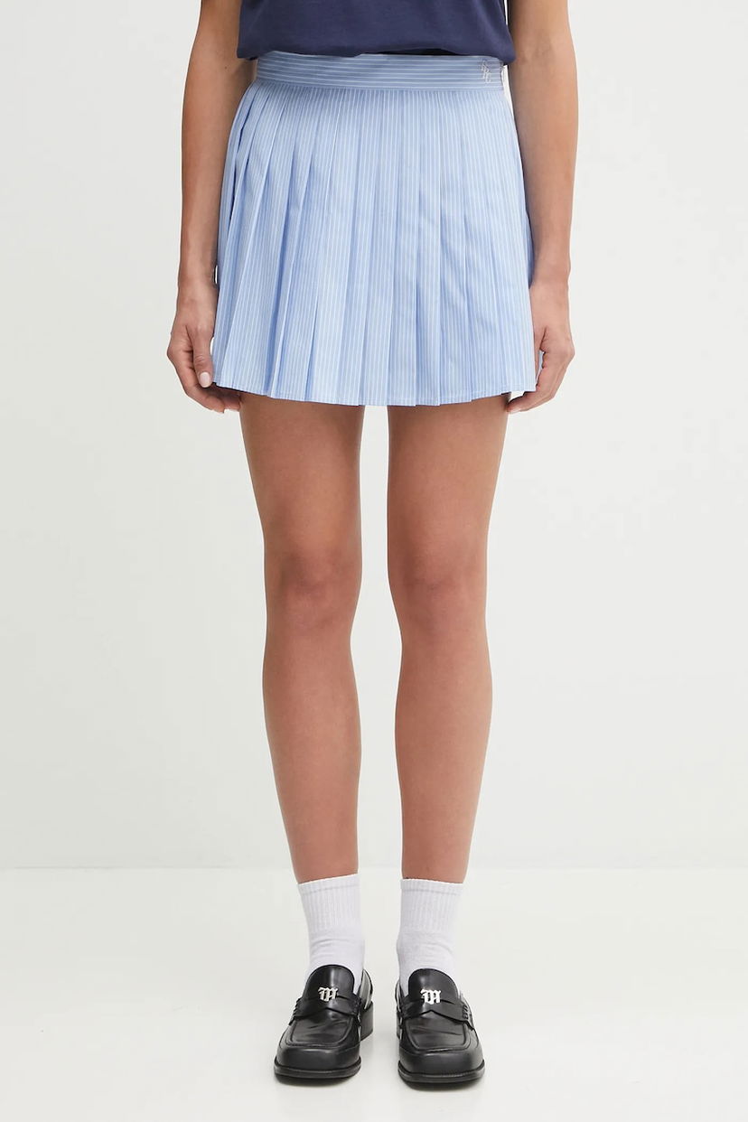 Пола Sporty & Rich Sporty & Rich Src Anae Mini A-Line Skirt Синьо | SK018602300ST08