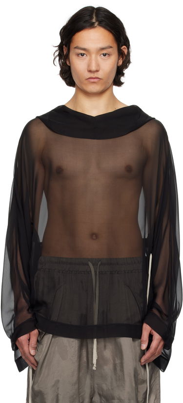 Пуловер Rick Owens Rick Owens Hollywood Hooded Tunic Черно | RR01E5702 S, 0