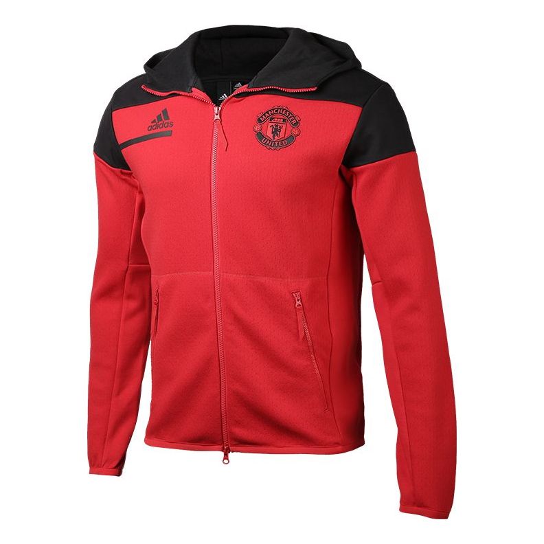 Суитчър adidas Originals Manchester United 20-21 Sports Jacket Червено | GN4757, 0