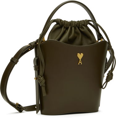 Дамска чанта AMI AMI Paris Mini Bucket Bag Черно | ULL012.AL0104, 4