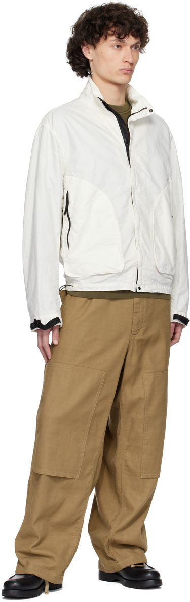 Ветровка Stone Island Stone Island Organic Look Nylon Panama-TC Jacket Бяло | K1S15 4100067 S0069, 4