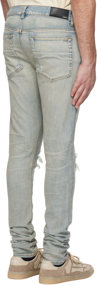 Дънки AMIRI MX1 Suede Patch Slim Jeans Синьо | AMDNSY1135, 2