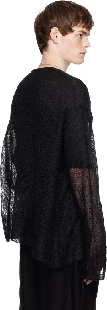 Пуловер Ann Demeulemeester Ann Demeulemeester Kent Open Neck Sweater Черно | B0012862-KN058-099, 2