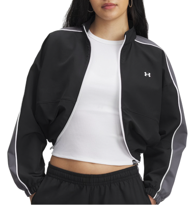 Яке Under Armour Rival Swoven Cropped Full-Zip Track Jacket Сиво | 6003715-003, 0