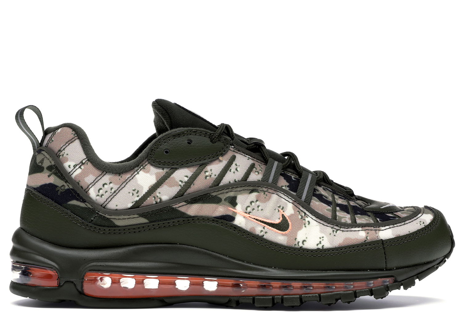 Кецове и обувки Nike Air Max 98 Camo Classic Черно | AQ6156-300, 0