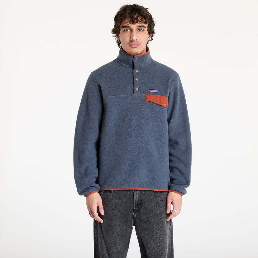 Суитчър Patagonia Snap-T Crewneck Sweatshirt Синьо | 25551 SMBU