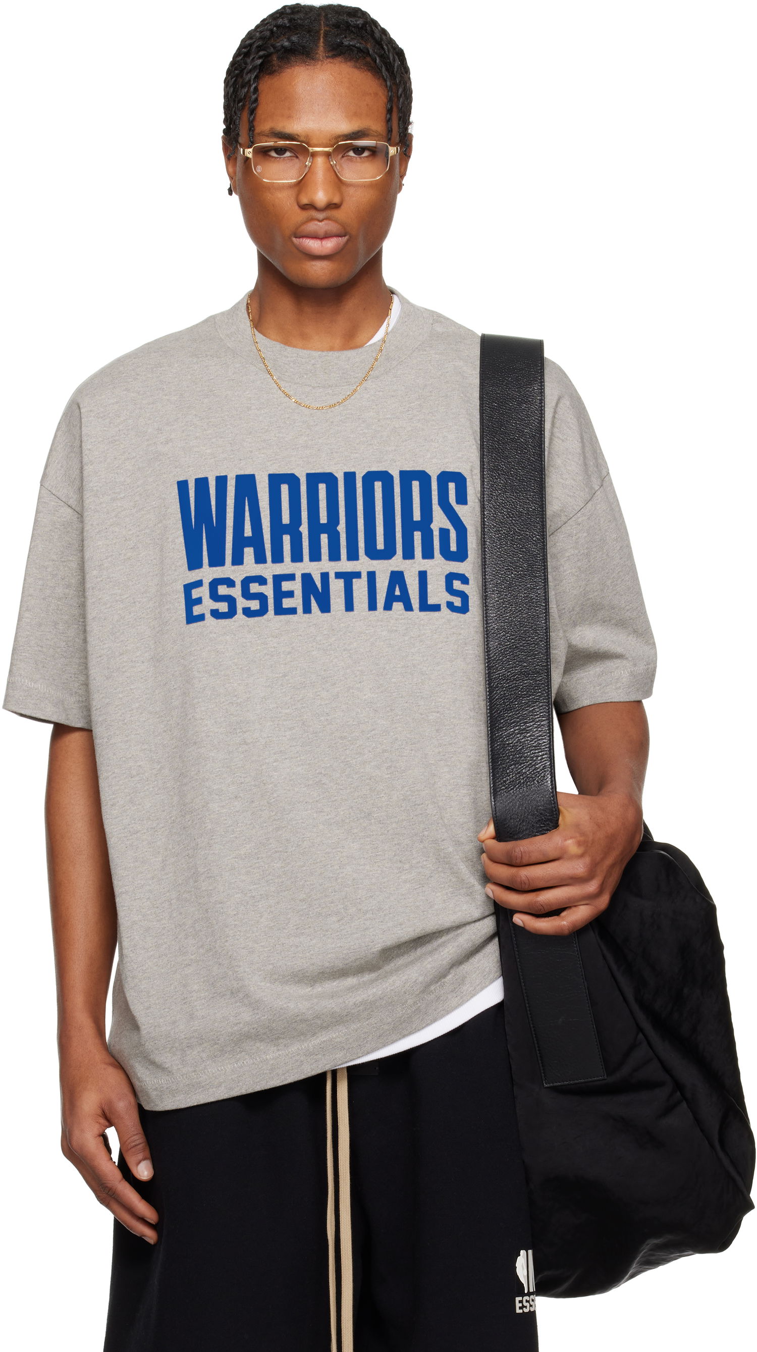 Тениска Fear of God Fear of God ESSENTIALS NBA Warriors Short Sleeve T-Shirt Сиво | 125AL244102F, 0