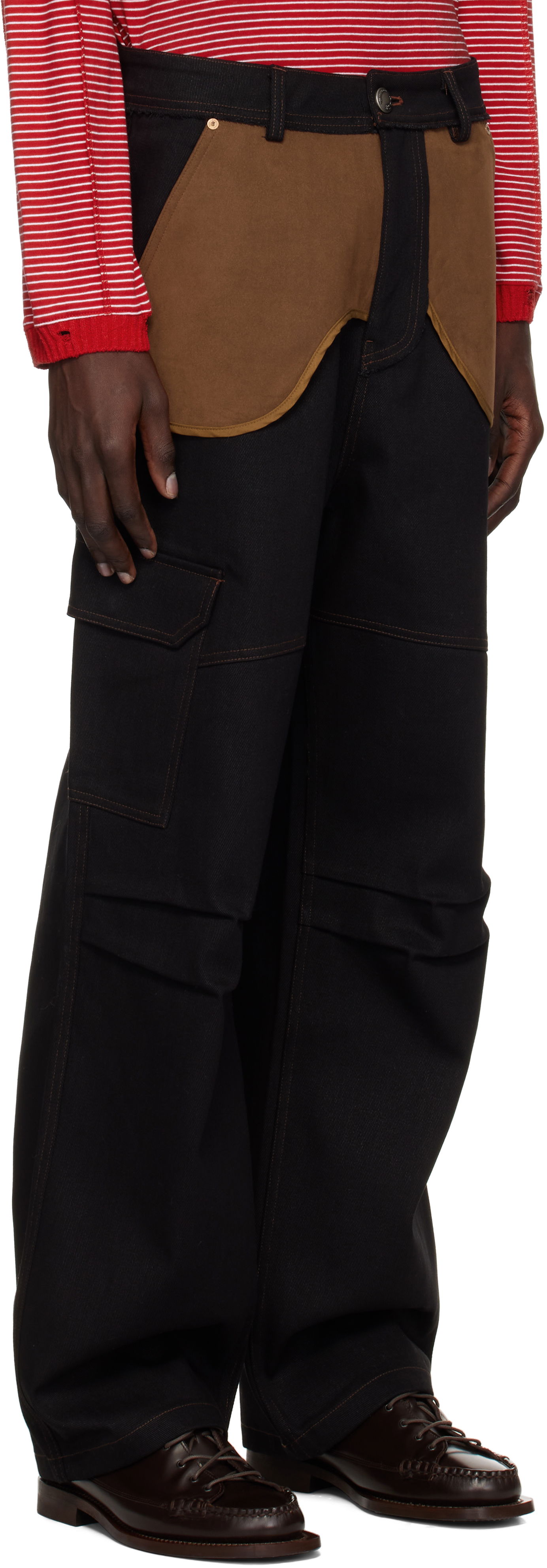 Andersson Bell Inside Out Denim Cargo Pants, 1