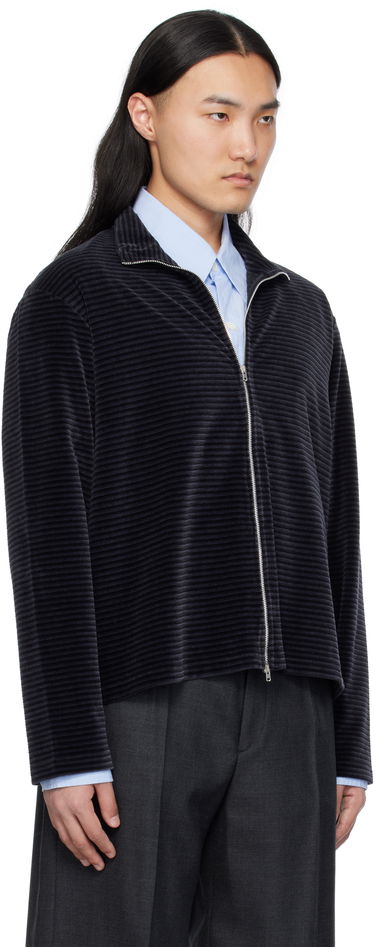 Пуловер OUR LEGACY Our Legacy Shrunken Full-Zip Track Jacket Черно | M4243SPS, 1