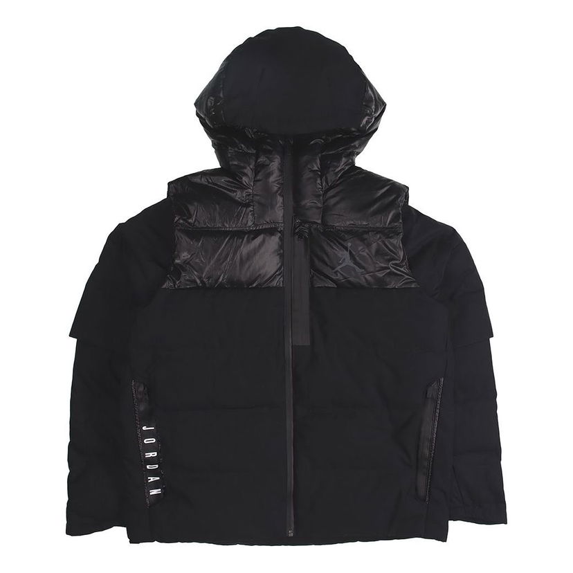 Пухо яке Jordan Jordan Stay Warm Hooded Down Jacket Черно | 924676-010