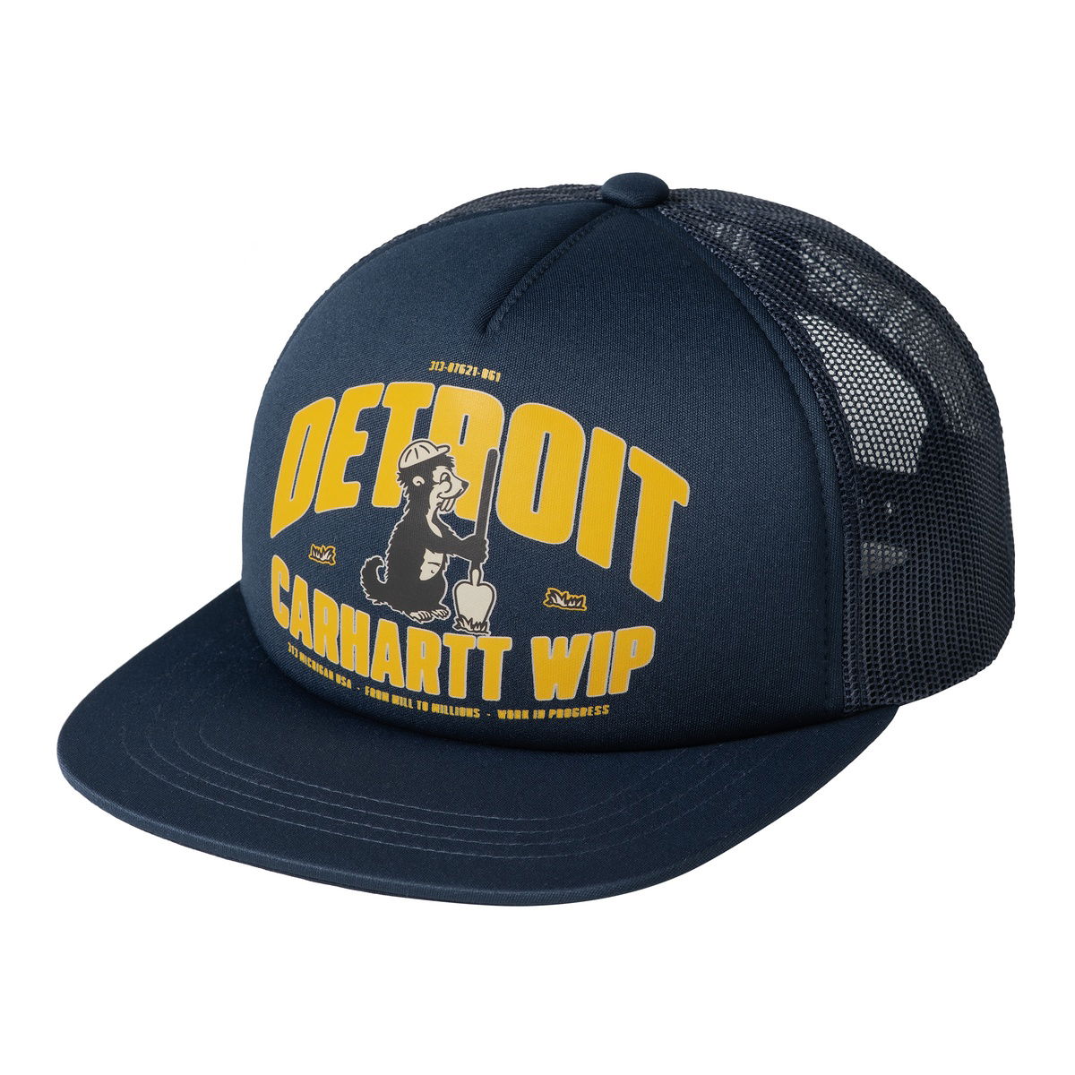 Шапка с козирка Carhartt WIP Underground Trucker Cap Тъмно синьо | I034746_1, 0