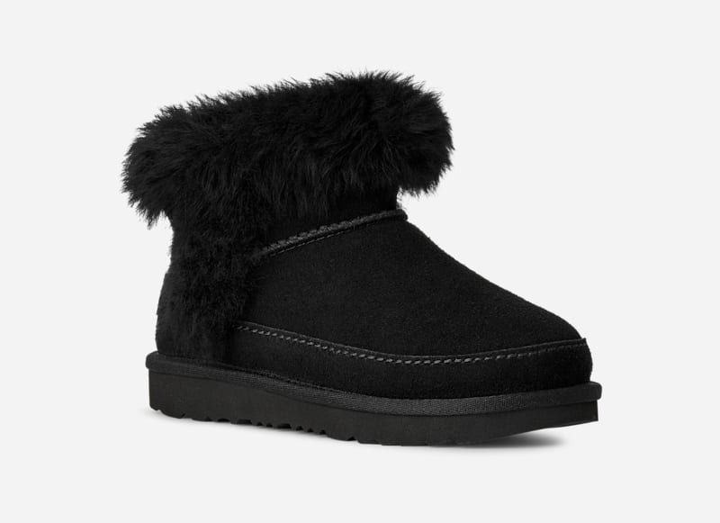 Кецове и обувки UGG Classic Ultra Mini Chalet Boot Черно | 1175950K-BLK, 1