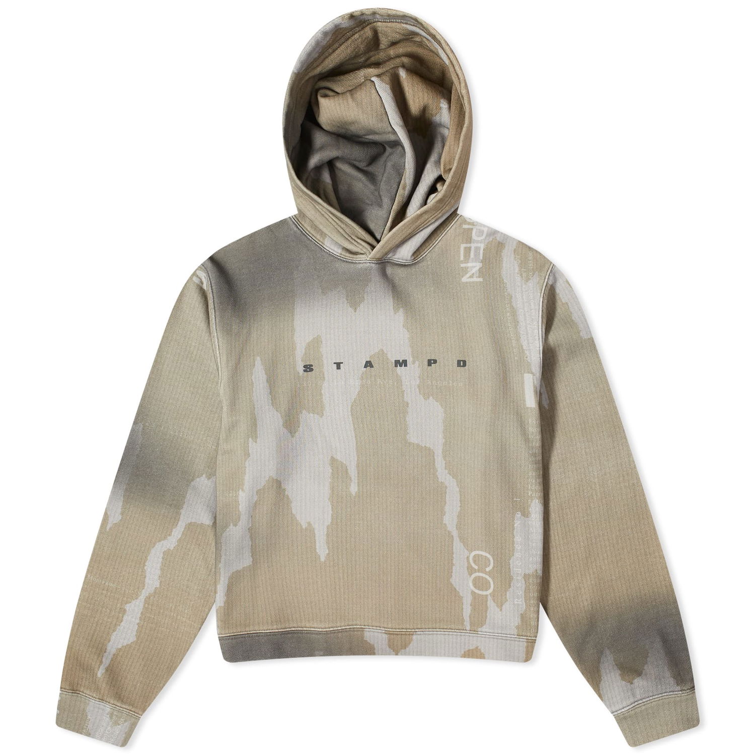 Суитчър Stampd Ikat Camo Hoodie Бежово | SLA-M3259HD-IKC, 0