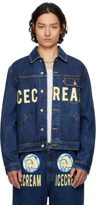 Яке BBC IceCream ICECREAM Cowboy Trucker Denim Jacket Синьо | ICD25108, 0