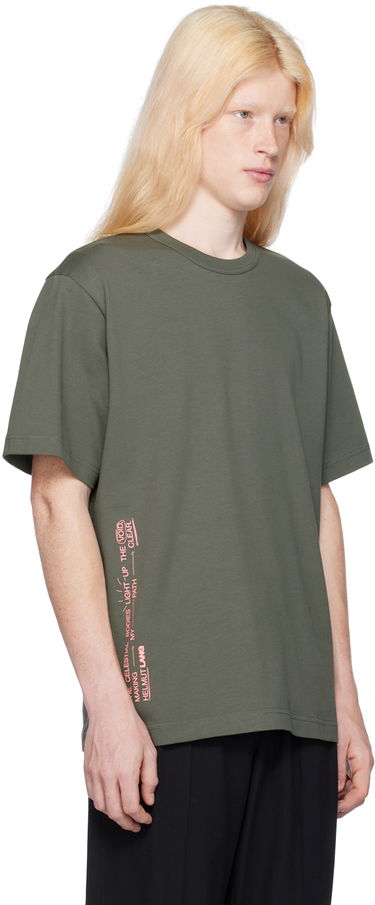 Тениска Helmut Lang Space Graphic T-Shirt Зелено | N09HM521, 1