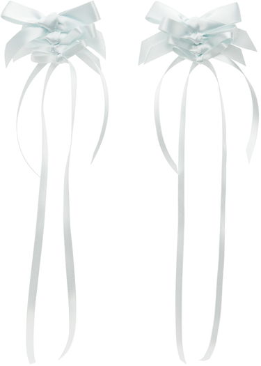 Значка Simone Rocha Simone Rocha Rosette Bow Earrings Бяло | ERG425 0916, 0