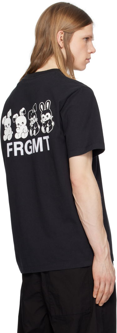 Тениска Moncler Moncler Genius x FRGMT Hiroshi Fujiwara Cartoon Logo T-Shirt Черно | K109U8C00004M3265, 2