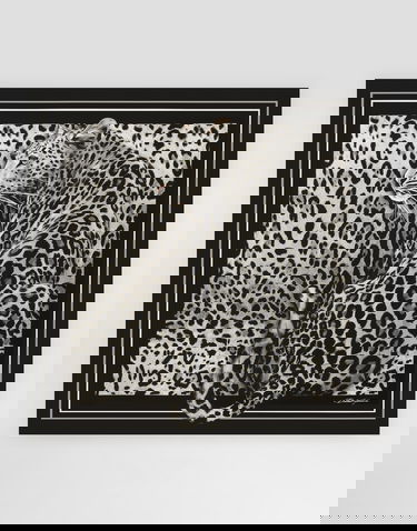 Шал Dolce & Gabbana Leopard Silk Twill Foulard Многоцветен | FN090RGDCUVHI5LD, 2