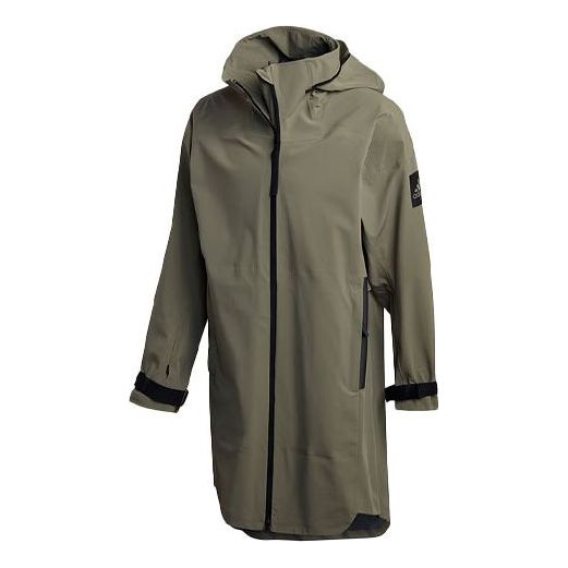 Дъждобран adidas Originals Windproof Hooded Parka Зелено | GD9427
