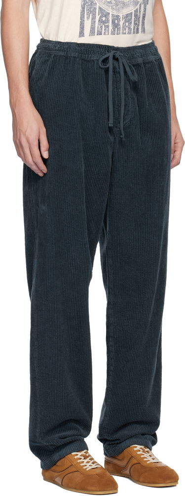Панталони ISABEL MARANT Nirlen Corduroy Drawstring Trousers Тъмно синьо | 24HPA0468HA-B4G03H, 1