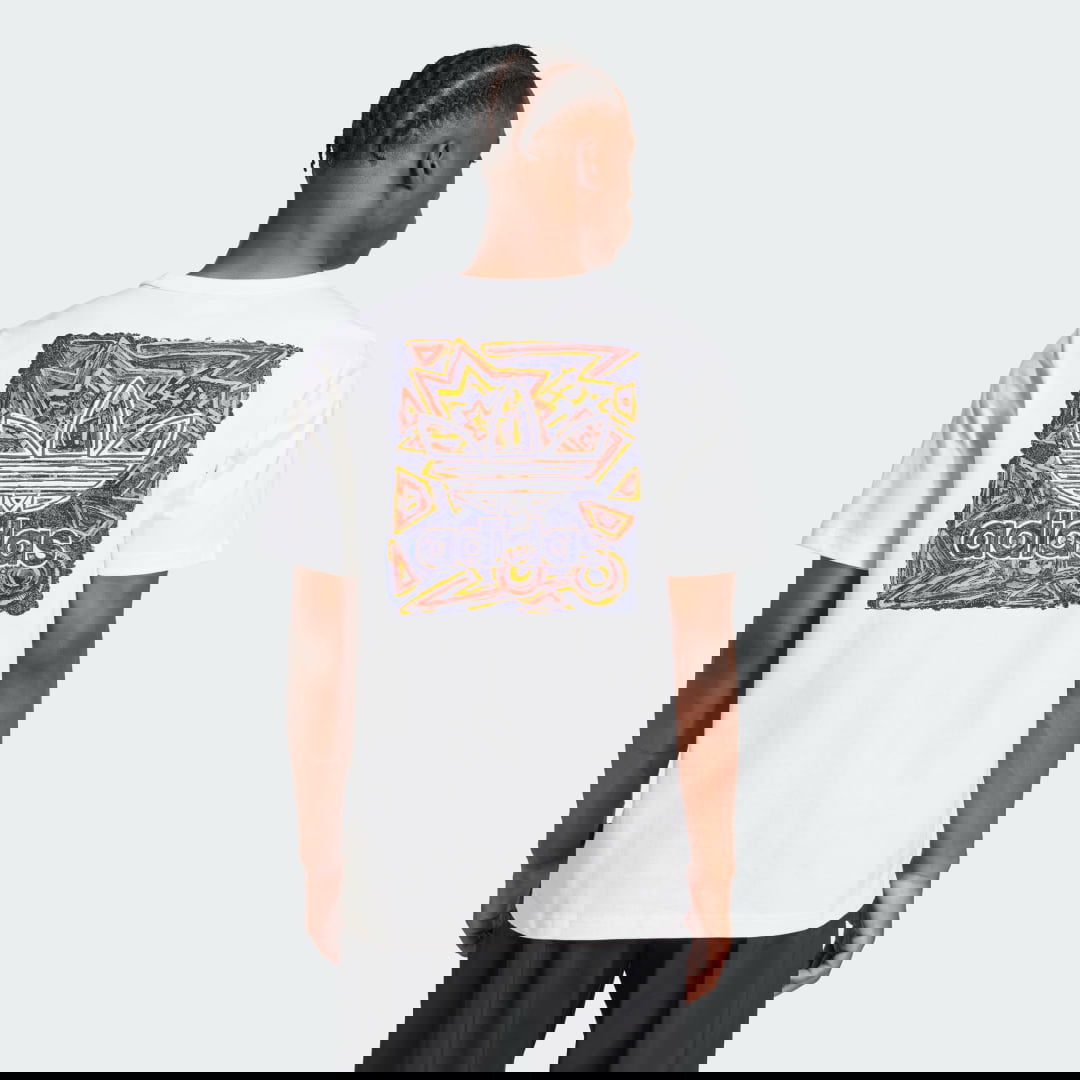 Тениска adidas Originals 90s Graphic Print Бяло | JN1278, 1