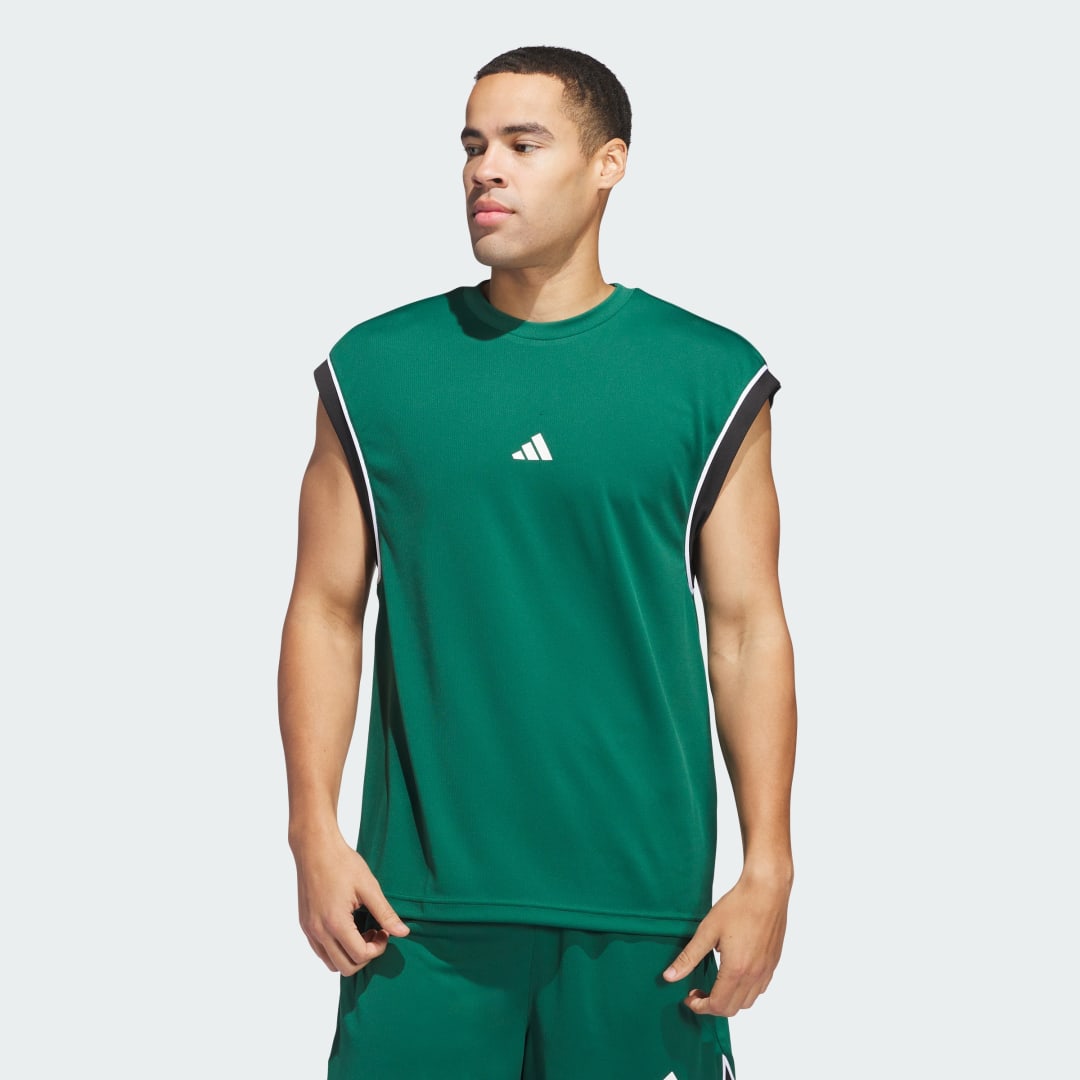 Потник adidas Performance Sleeveless Basketball Jersey Зелено | JN4721, 0