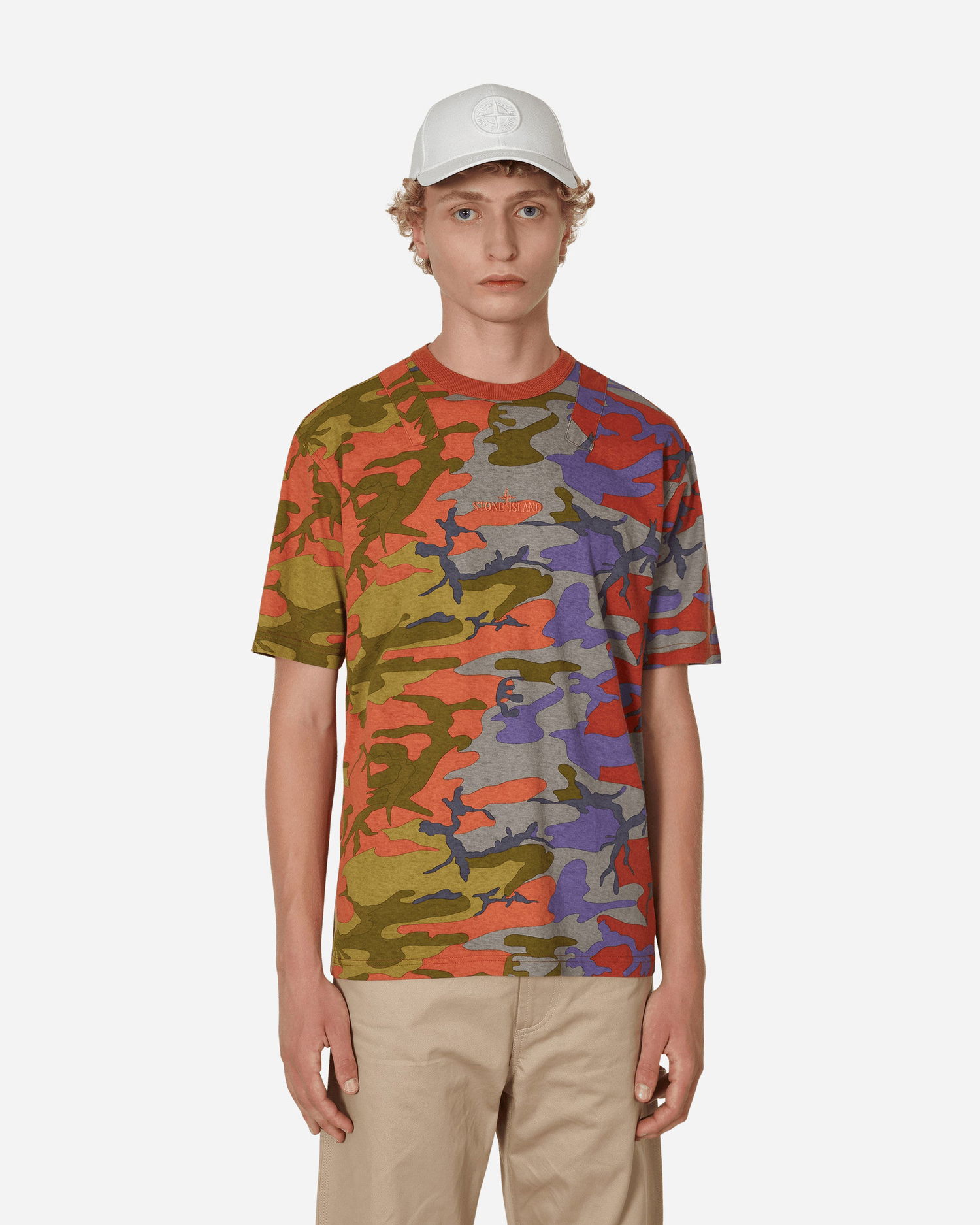 Тениска Stone Island Heritage Camo Logo T-Shirt Оранжево
 | 77152070000 V0015, 0