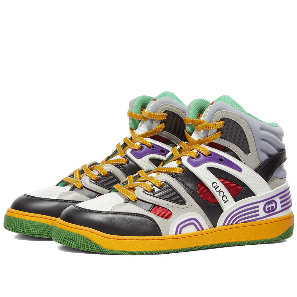 Кецове и обувки Gucci Basket Sneaker Multi Многоцветен | 661303-2SH90-1072, 1