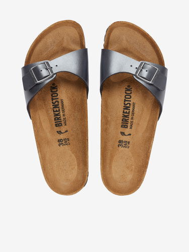 Кецове и обувки Birkenstock Madrid Сиво | 1021532_Metallic Black, 2