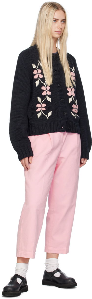 Панталони YMC Market Pleated Trousers Розово | Q4WMB, 3
