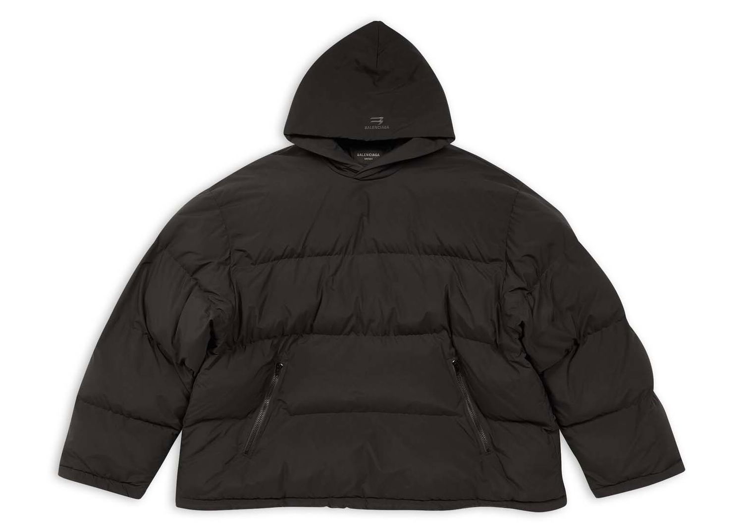 Пухо яке Balenciaga Sporty B Pull-Over Puffer Jacket Черно | 720156 TNO45 1000, 0