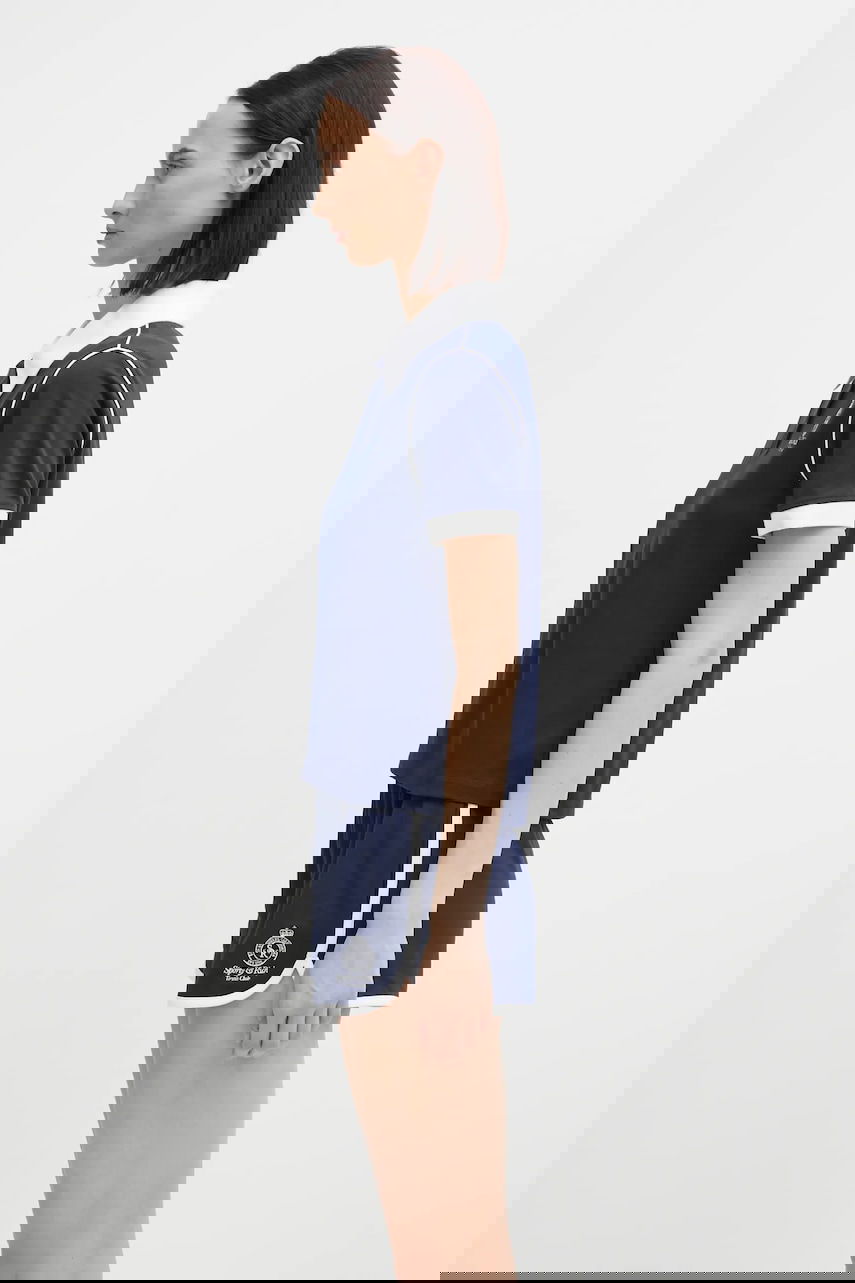 Комплект Sporty & Rich Crown 70S Pique Polo Shirt and Shorts Set Тъмно синьо | TO057621304BL107, 1