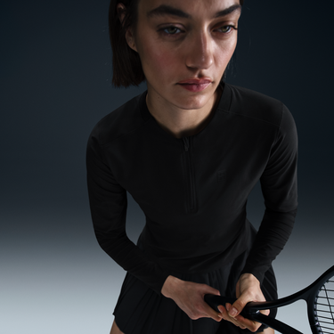 Тениска Nike NikeCourt Advantage Dri-FIT Tennis Midlayer Черно | FZ6737-010, 2