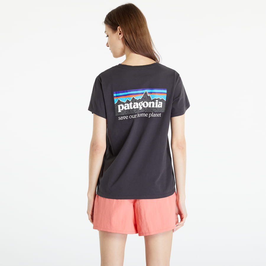 Тениска Patagonia P-6 Mission Organic T-Shirt Черно | 37560 INBK, 0
