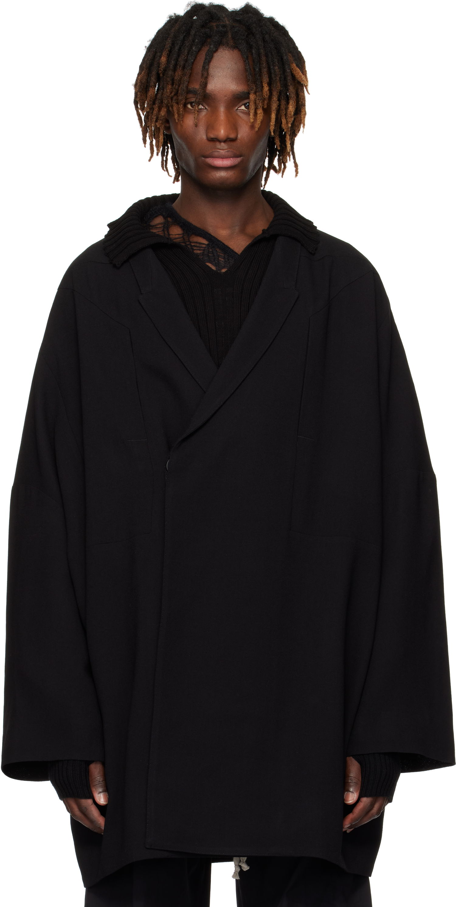 Палта Rick Owens Rick Owens Oversized Arrowhead Jacket Черно | RU01E5751 WA, 0
