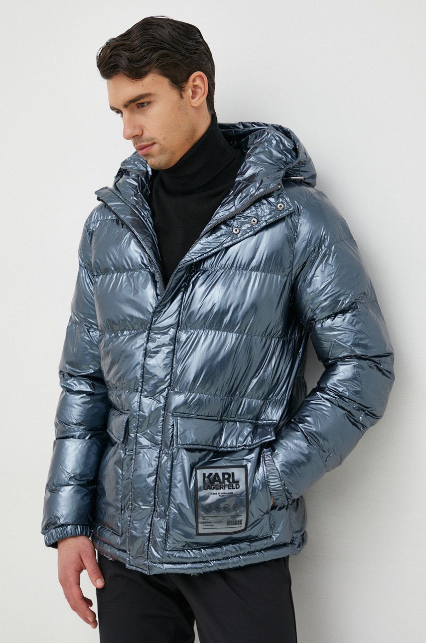 Пухо яке KARL LAGERFELD Jacket Синьо | 524516.505005, 0