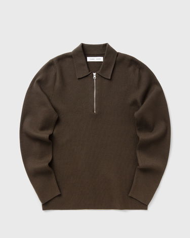 Пуловер Samsoe Samsoe Half Zip Polo Sweater Кафяво | M22400055-TURKISH-COFFEE, 0