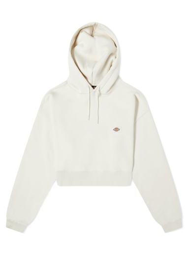 Суитчър Dickies Oakport Cropped Hoodie Бяло | DK0A4XJTECR1