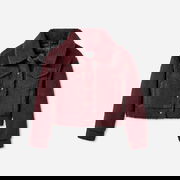 Frankie Cropped Sherpa Trucker Jacket