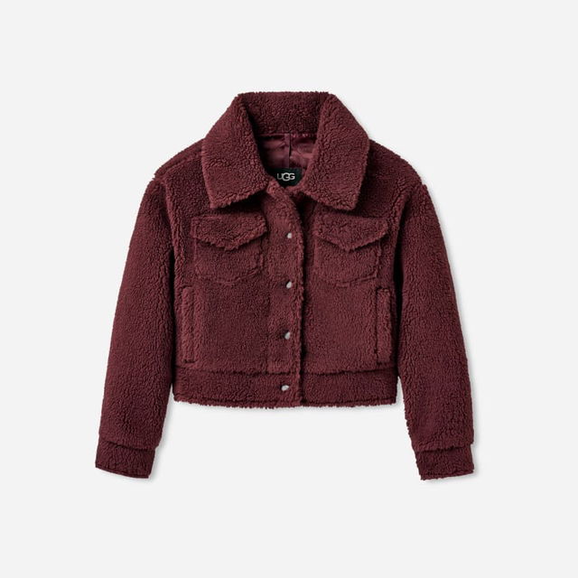 Frankie Cropped Sherpa Trucker Jacket