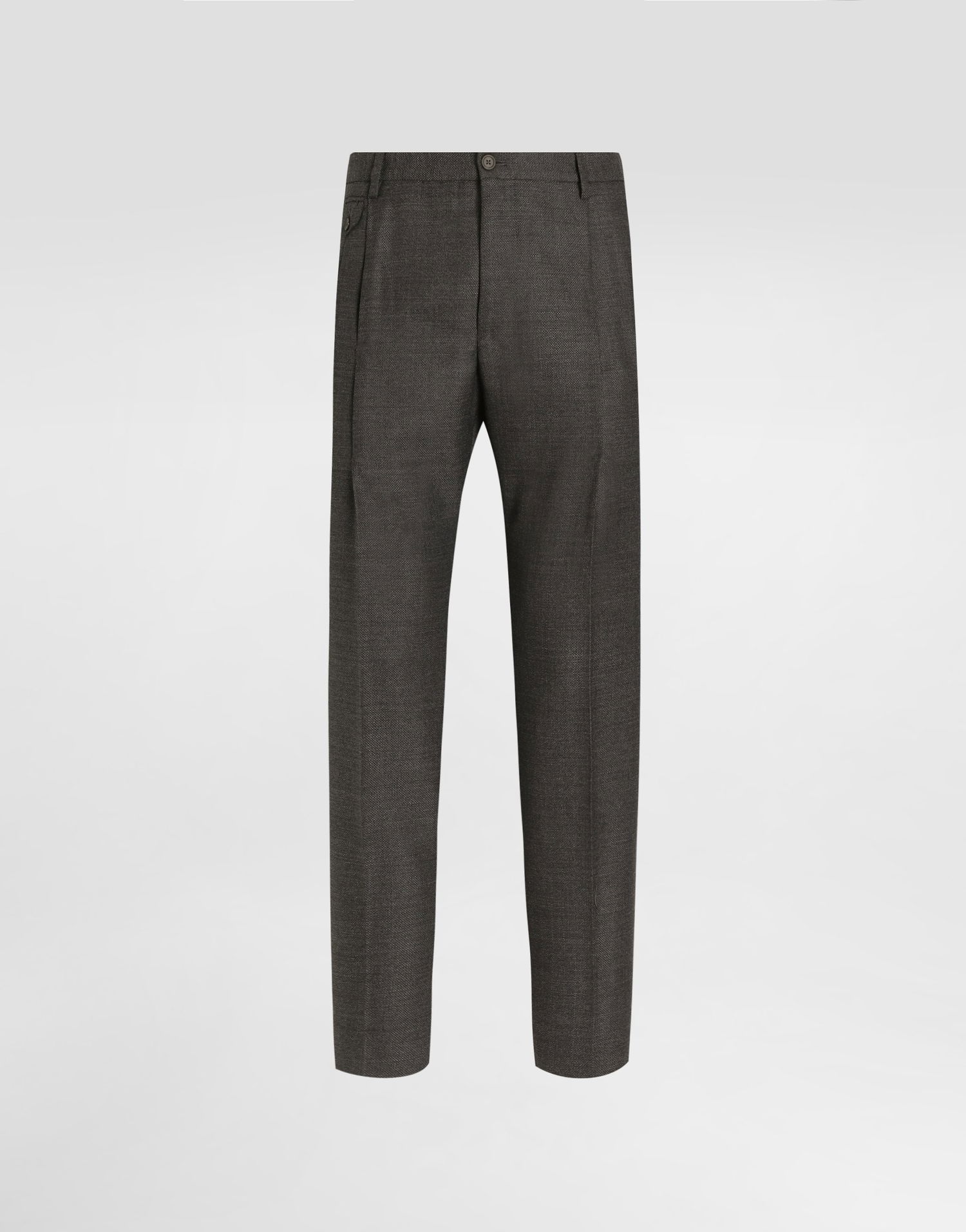 Панталони Dolce & Gabbana Pleated Wool Trousers Сиво | GV4EETFU25ES8290, 0