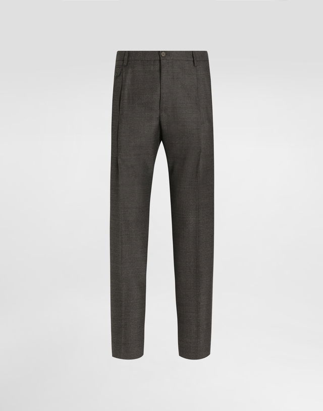 Pleated Wool Trousers