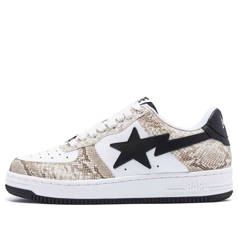 Кецове и обувки BAPE BAPE STA Snakeskin Бяло | BAPESTA-SNAKESKIN-BEIGE