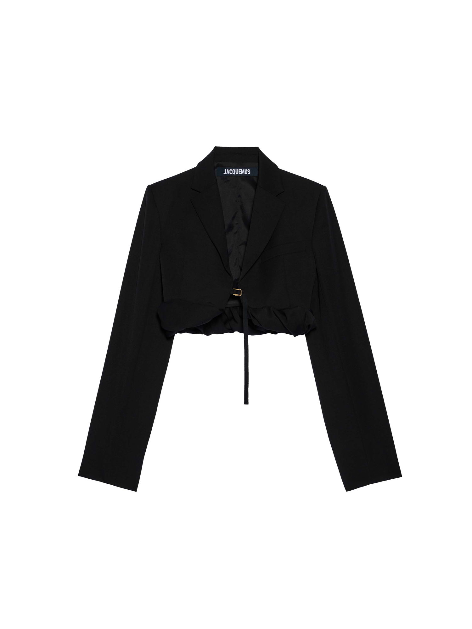 Съкратен топ Jacquemus La Veste Croissant Черно | 233JA035-1333-990, 0