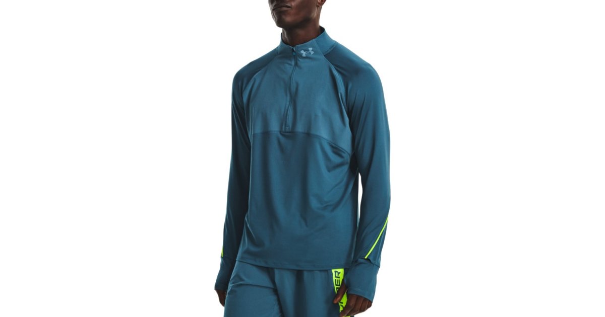 Суитчър Under Armour Qualifier Run 2.0 1/2 Zip Top Тъмно синьо | 1365662-414, 1