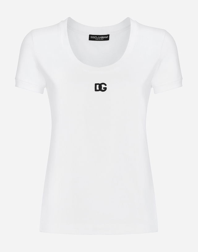 Jersey T-shirt With Dg Logo