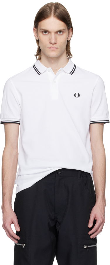 Поло тениска Comme des Garçons Comme des Garçons Shirt Fred Perry Edition 'Strong Will' Polo Бяло | FO-T502-051, 0