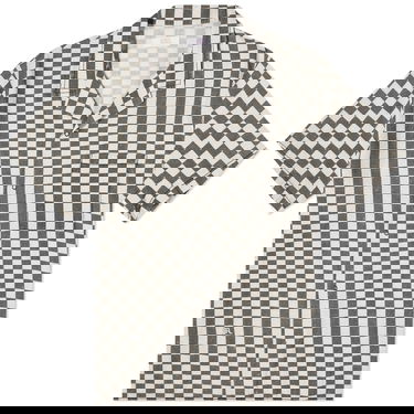 Риза ERL Checkerboard Vacation Shirt Бяло | ERL08B016-BKW, 1
