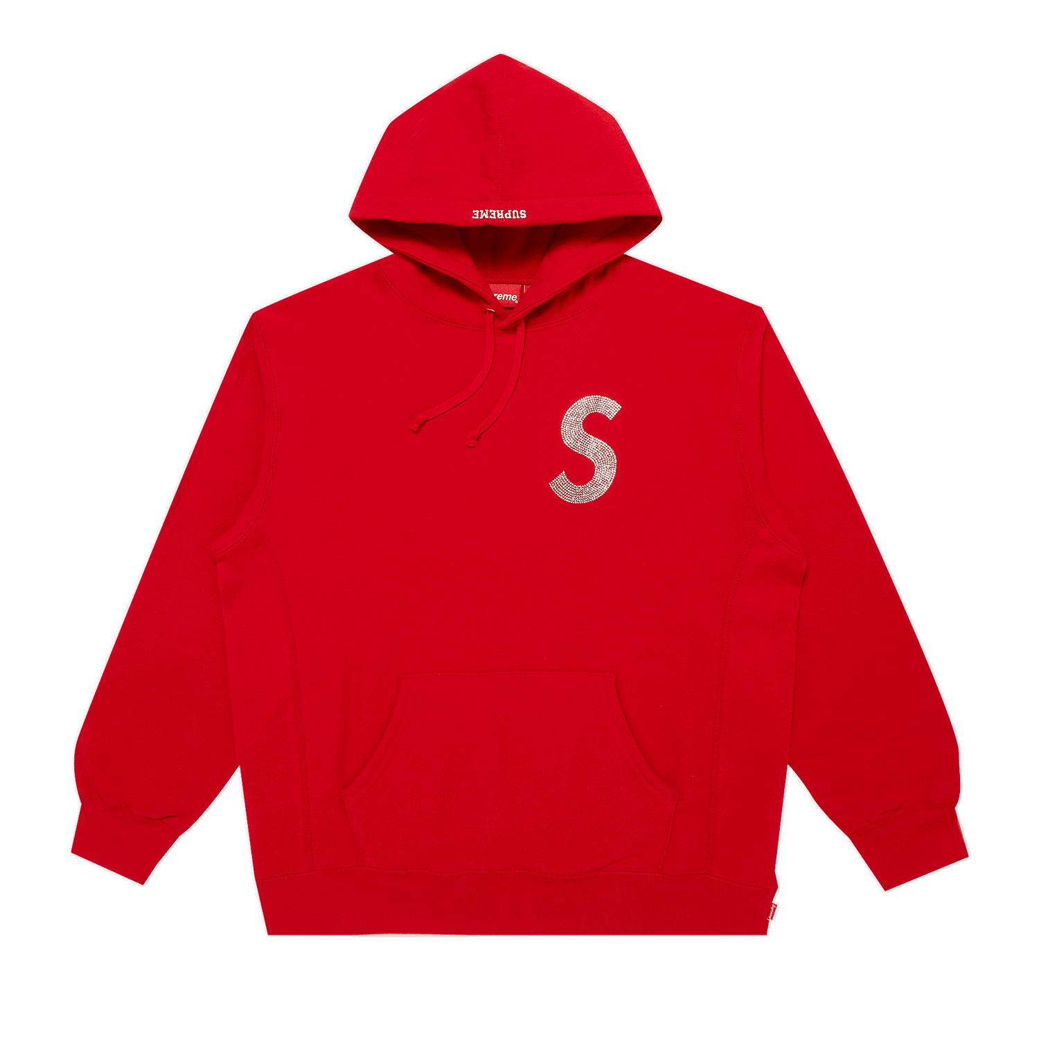 Суитчър Supreme Swarovski x S Logo Hooded Sweatshirt Червено | SS21SW40 RED, 0